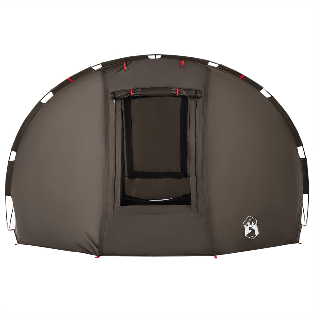 vidaXL Fishing Tent 5-Person Brown Waterproof