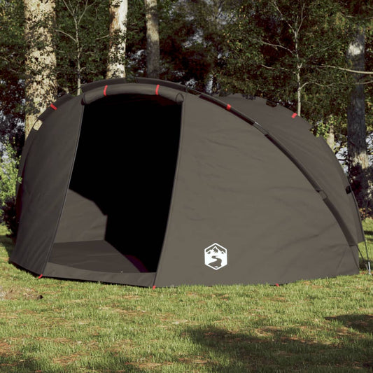 vidaXL Fishing Tent 5-Person Brown Waterproof
