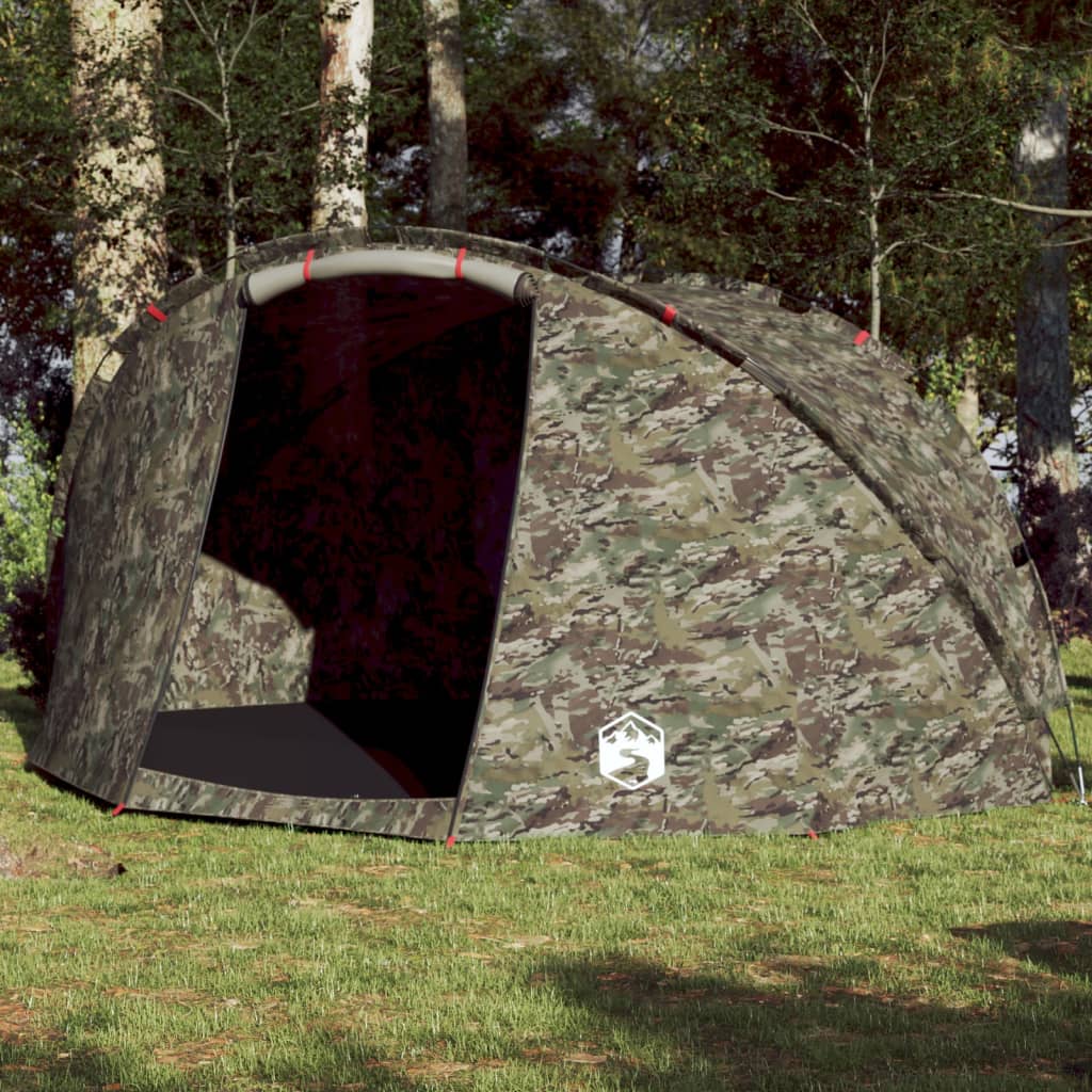 vidaXL Fishing Tent 5-Person Camouflage Waterproof