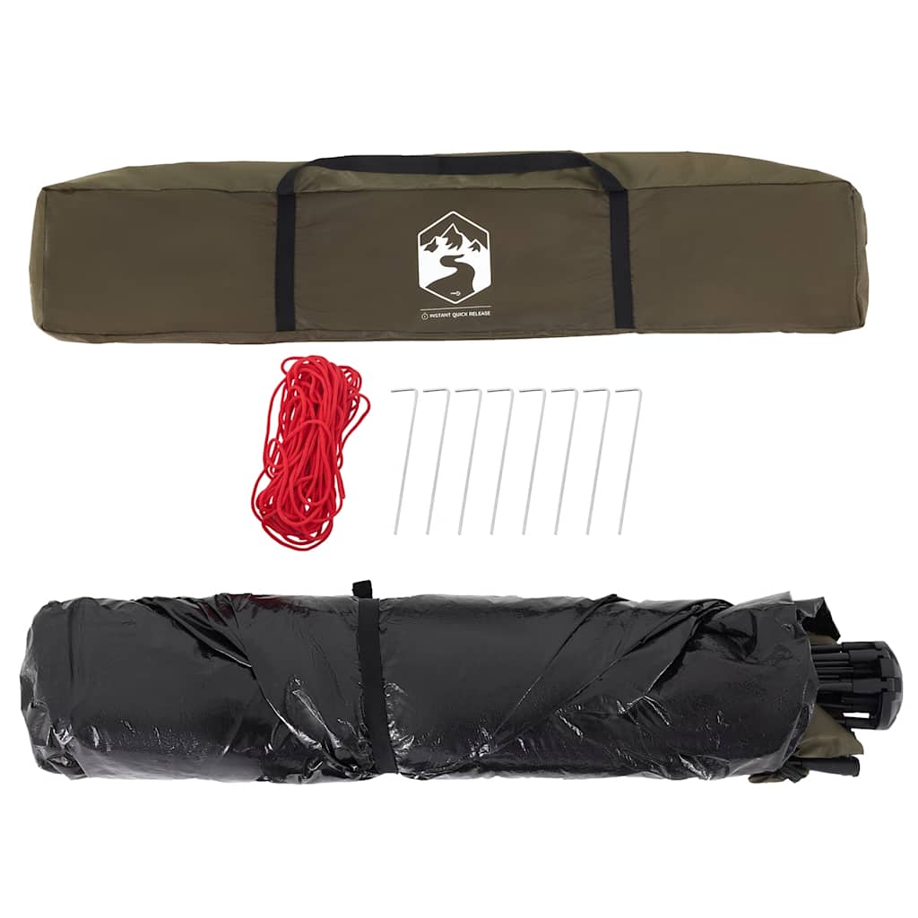 Fishing Tent 4-Person Olive Green Quick Release