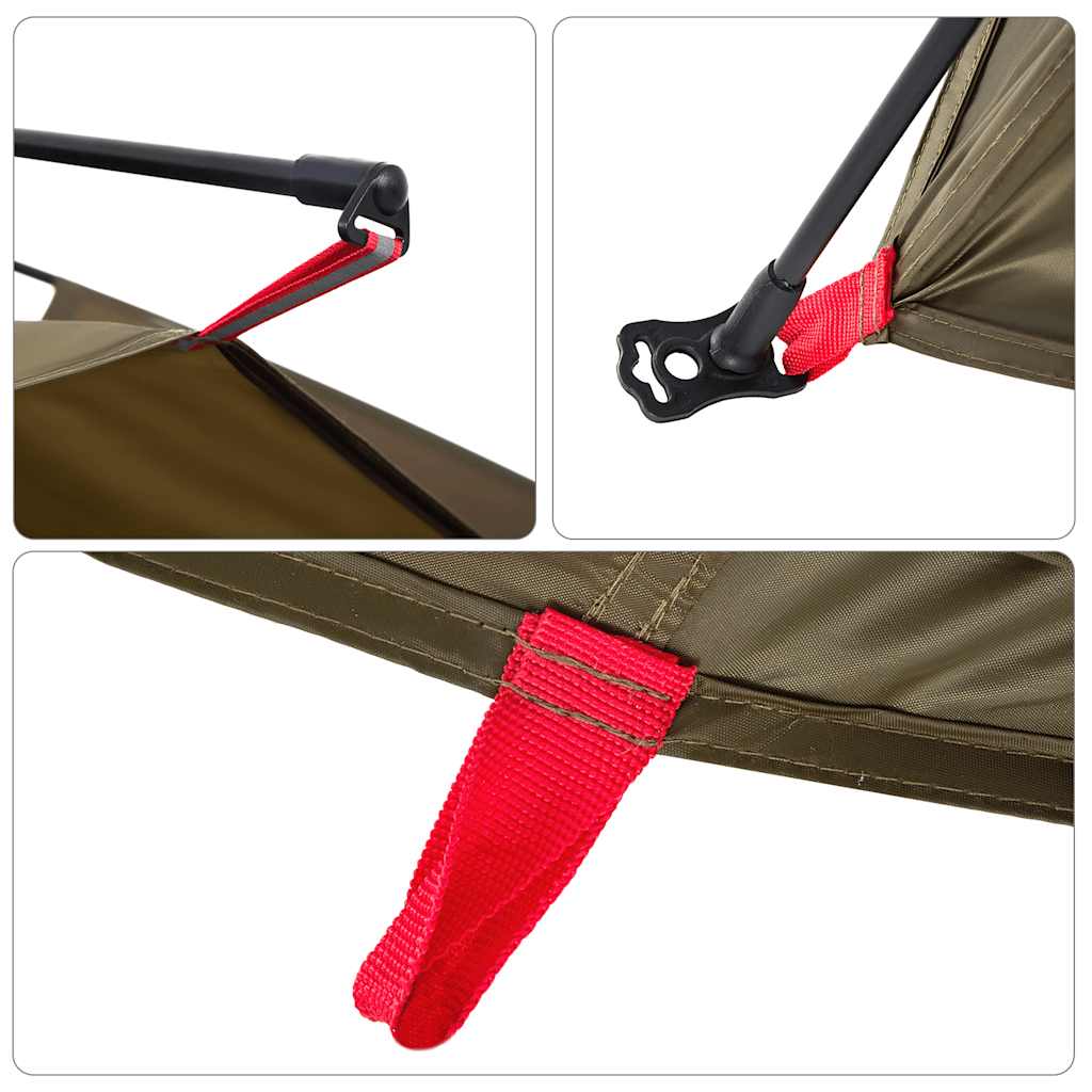 Fishing Tent 4-Person Olive Green Quick Release