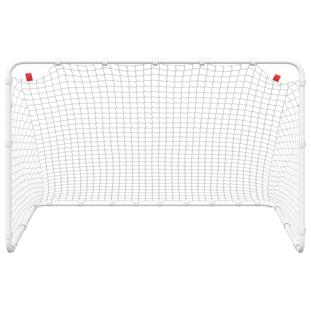 vidaXL Soccer Goal White 122x81x81 cm Steel