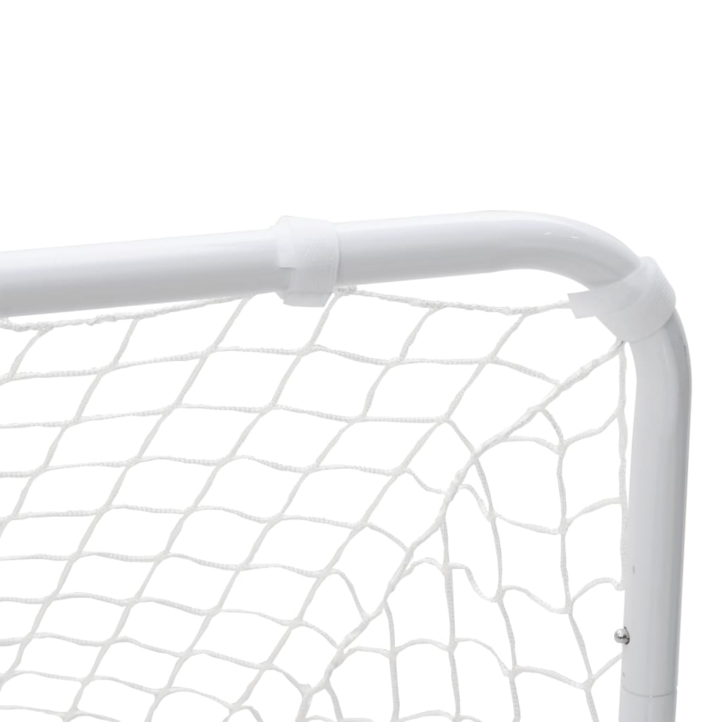 vidaXL Soccer Goal White 122x81x81 cm Steel