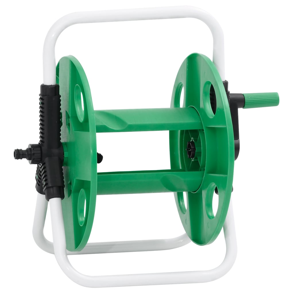 vidaXL Free Standing Green Hose Reel for 45 m 1/2" Hose Steel