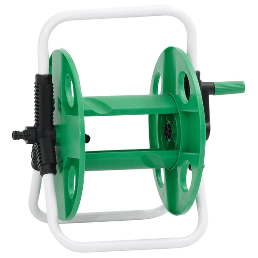 vidaXL Free Standing Green Hose Reel for 45 m 1/2" Hose Steel