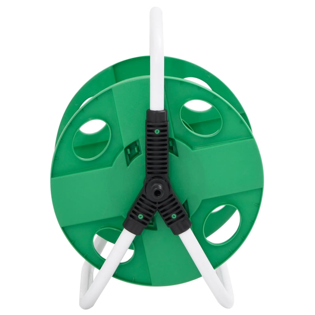 vidaXL Free Standing Green Hose Reel for 45 m 1/2" Hose Steel