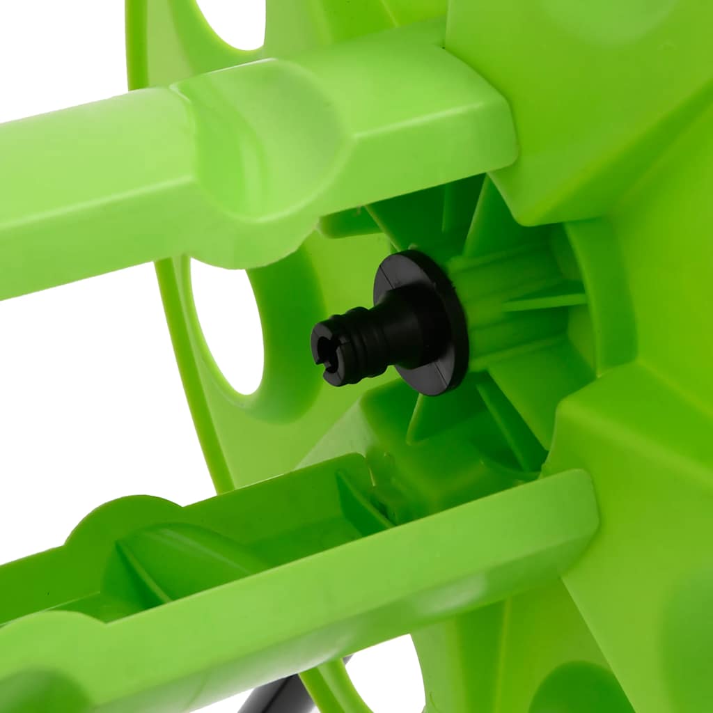 Green Hose Reel Cart for 60 m 1/2" Hose Steel