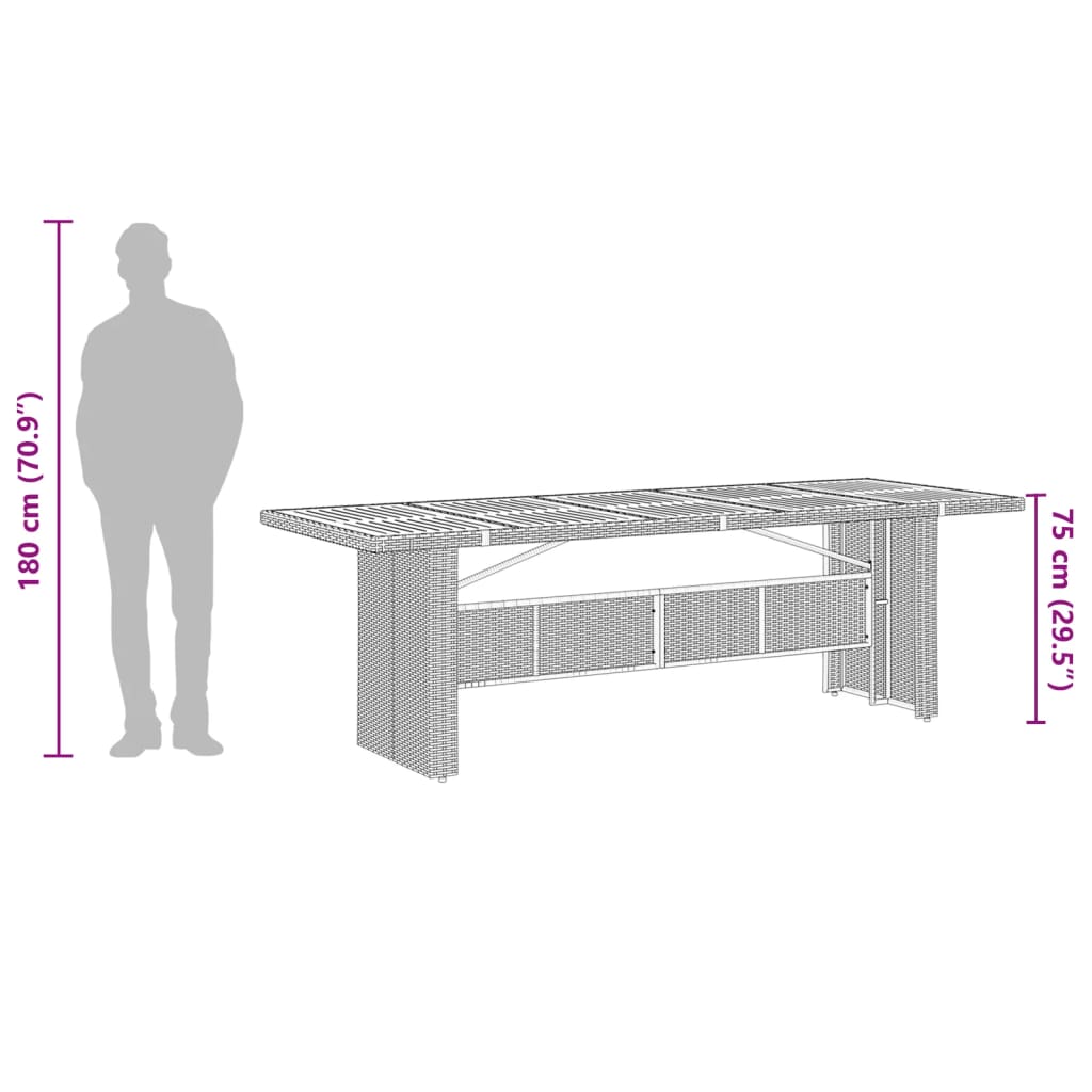 Garden Dining Set | Grey, Dark grey