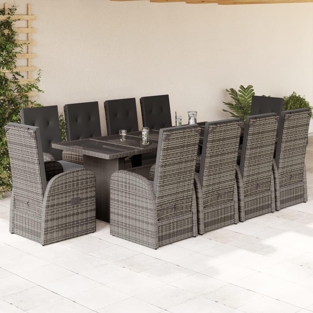 Garden Dining Set | Grey, Dark Grey