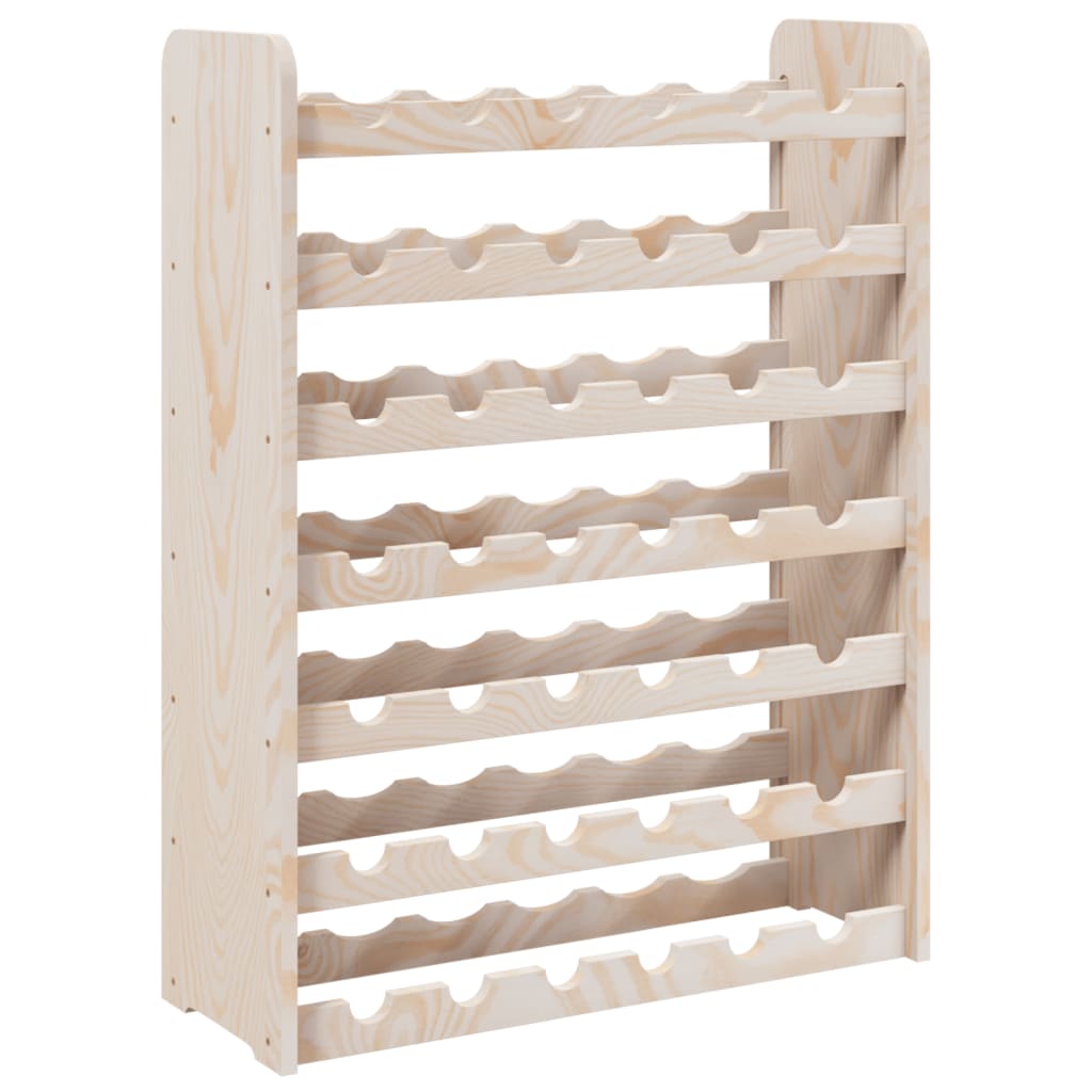 vidaXL Wine Rack 67.5x25x87 cm Solid Wood Pine