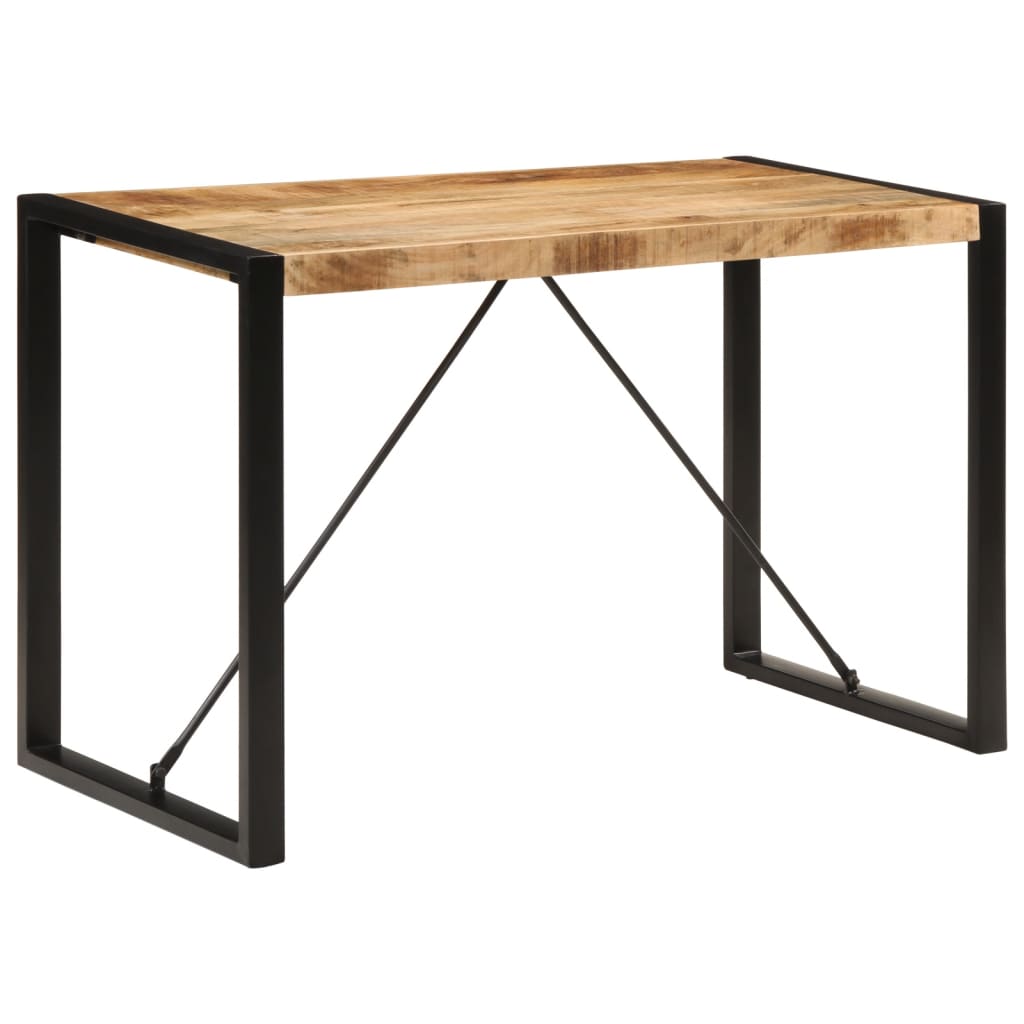 vidaXL Dining Table 120x55x76 cm Solid Rough Wood Mango