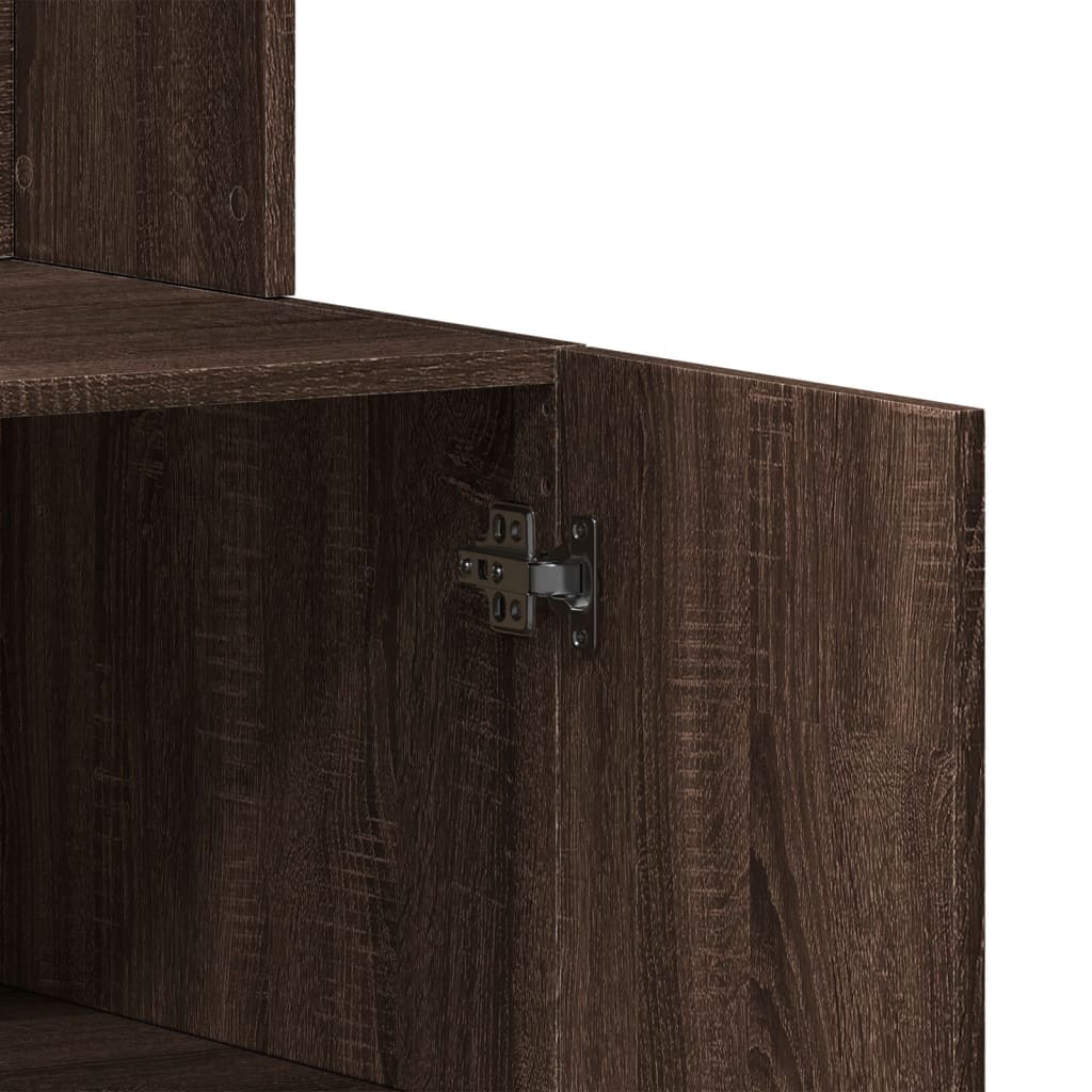 vidaXL Kitchen Cabinet Brown Oak 95x50x180 cm Engineered Wood