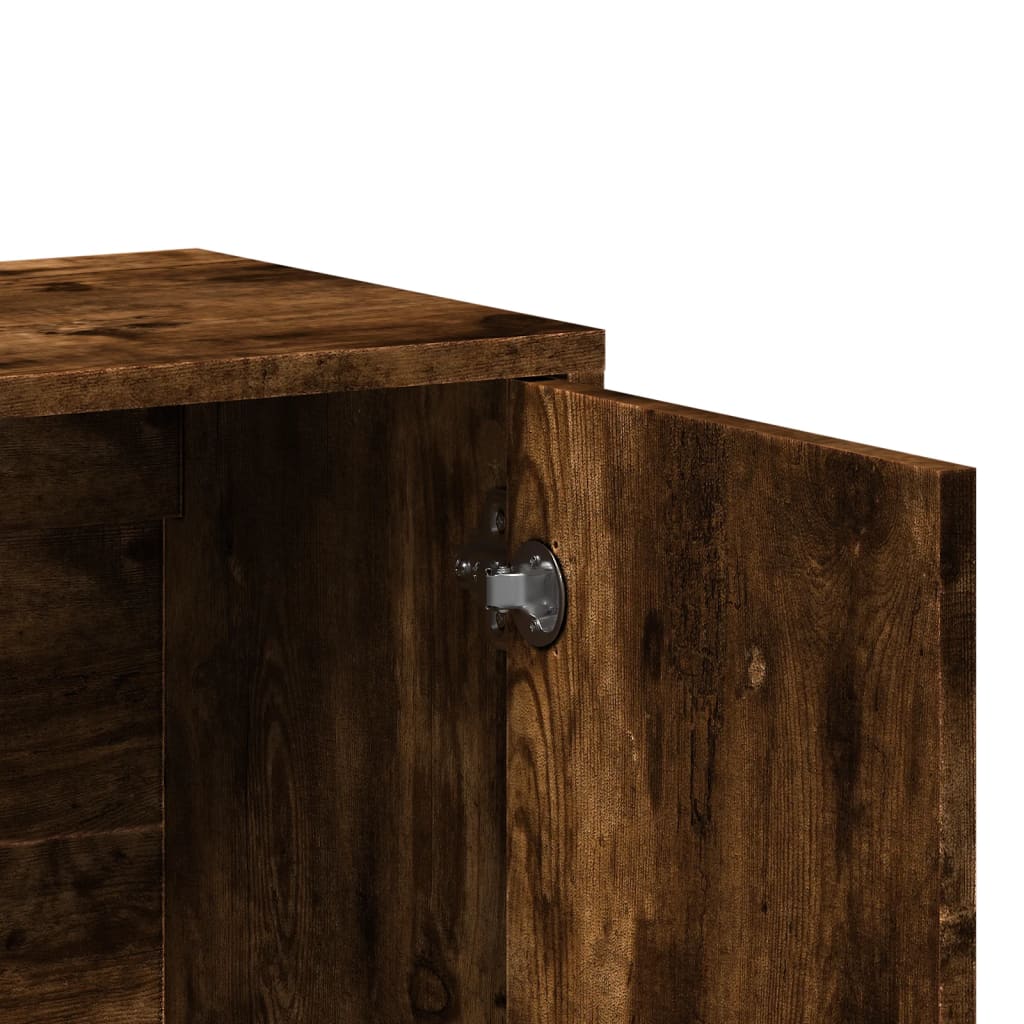 Sideboards 2 pcs Smoked Oak 60x31x70 cm Engineered Wood