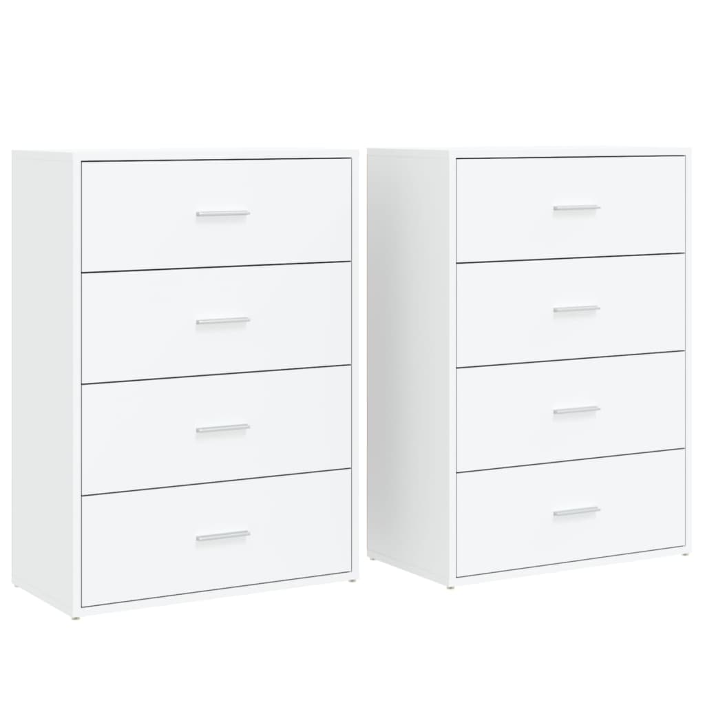 Sideboards 2 pcs White 60x31x84 cm Engineered Wood