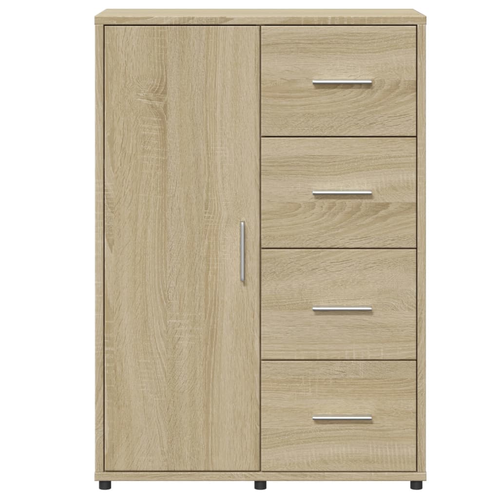 vidaXL Sideboards 2 pcs Sonoma Oak 60x31x84 cm Engineered Wood