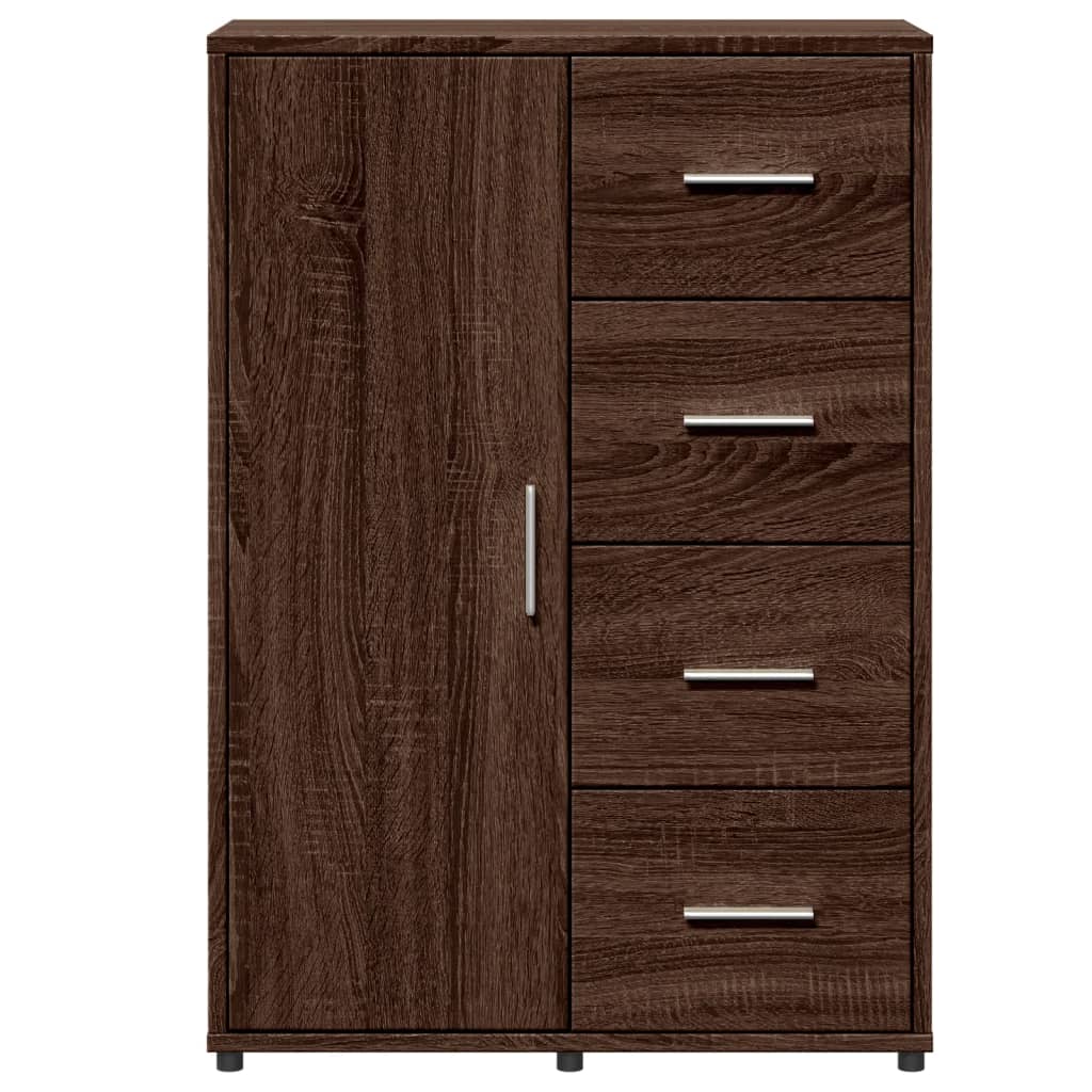 vidaXL Sideboards 2 pcs Brown Oak 60x31x84 cm Engineered Wood