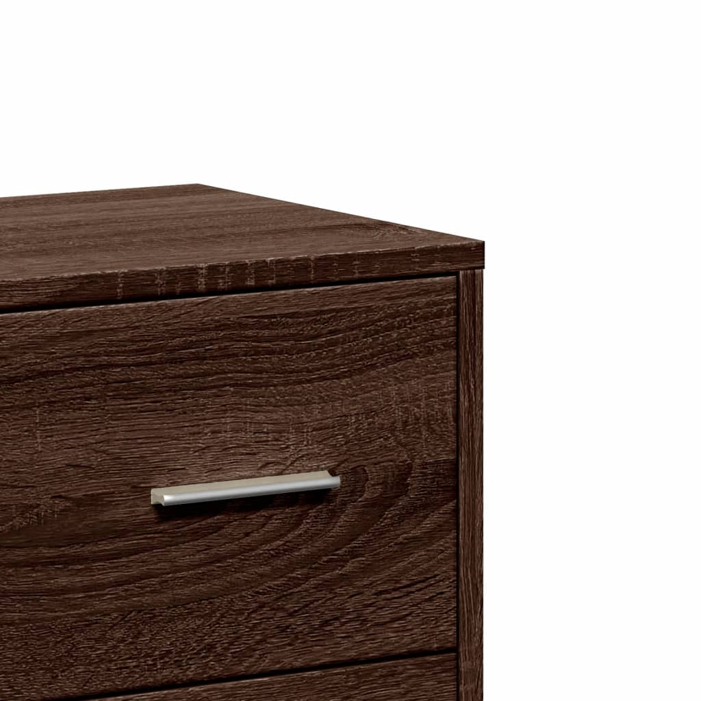 vidaXL Sideboards 2 pcs Brown Oak 60x31x84 cm Engineered Wood