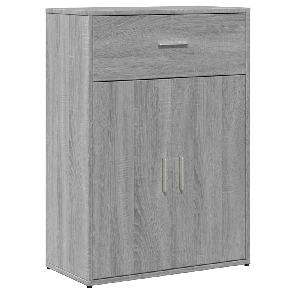 vidaXL Sideboards 2 pcs Grey Sonoma 60x30x84 cm Engineered Wood