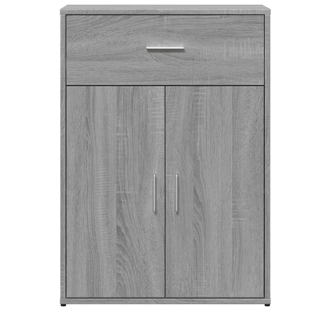 vidaXL Sideboards 2 pcs Grey Sonoma 60x30x84 cm Engineered Wood