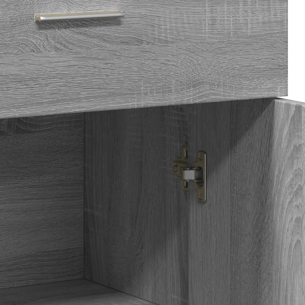 vidaXL Sideboards 2 pcs Grey Sonoma 60x30x84 cm Engineered Wood