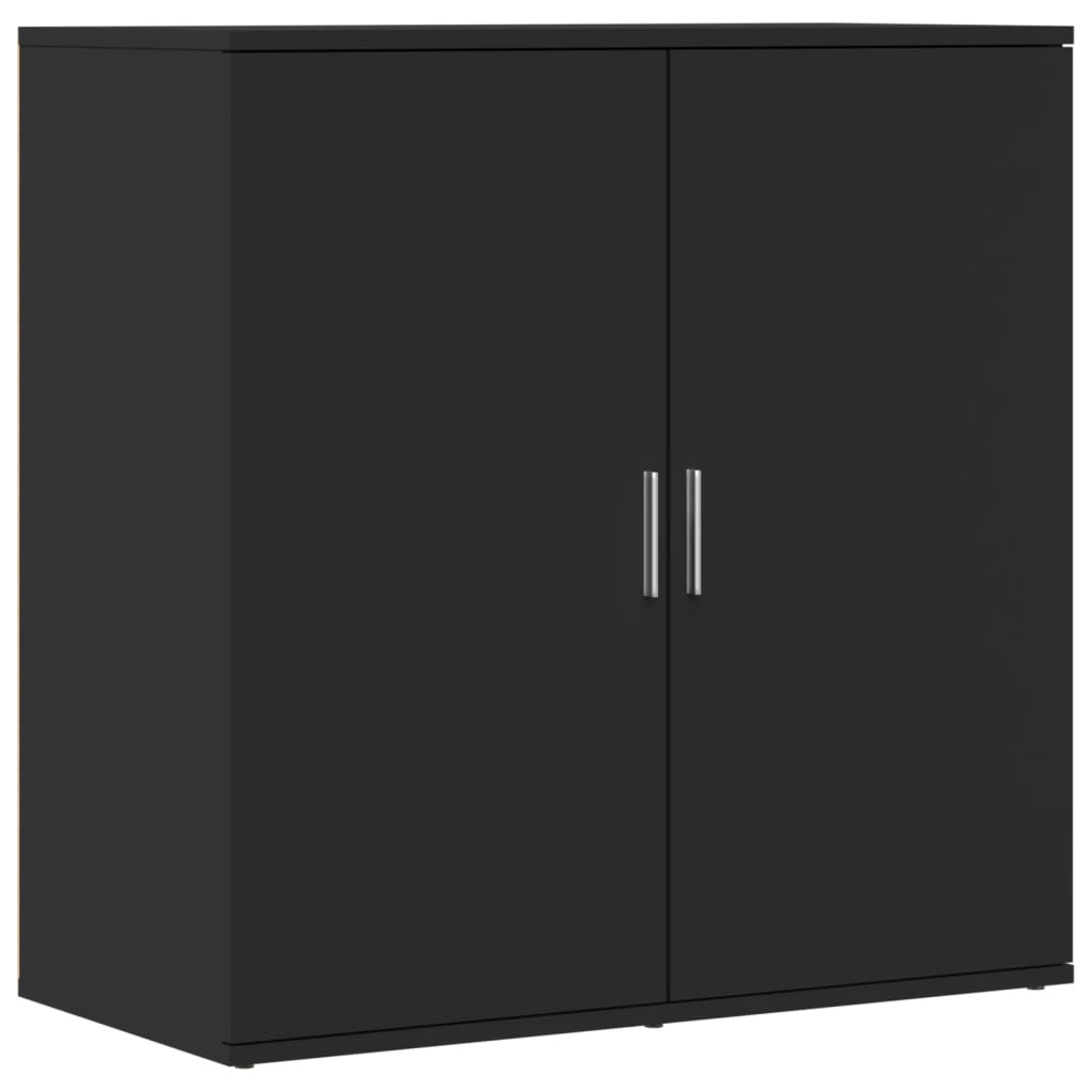 vidaXL Sideboards 2 pcs Black 79x38x80 cm Engineered Wood