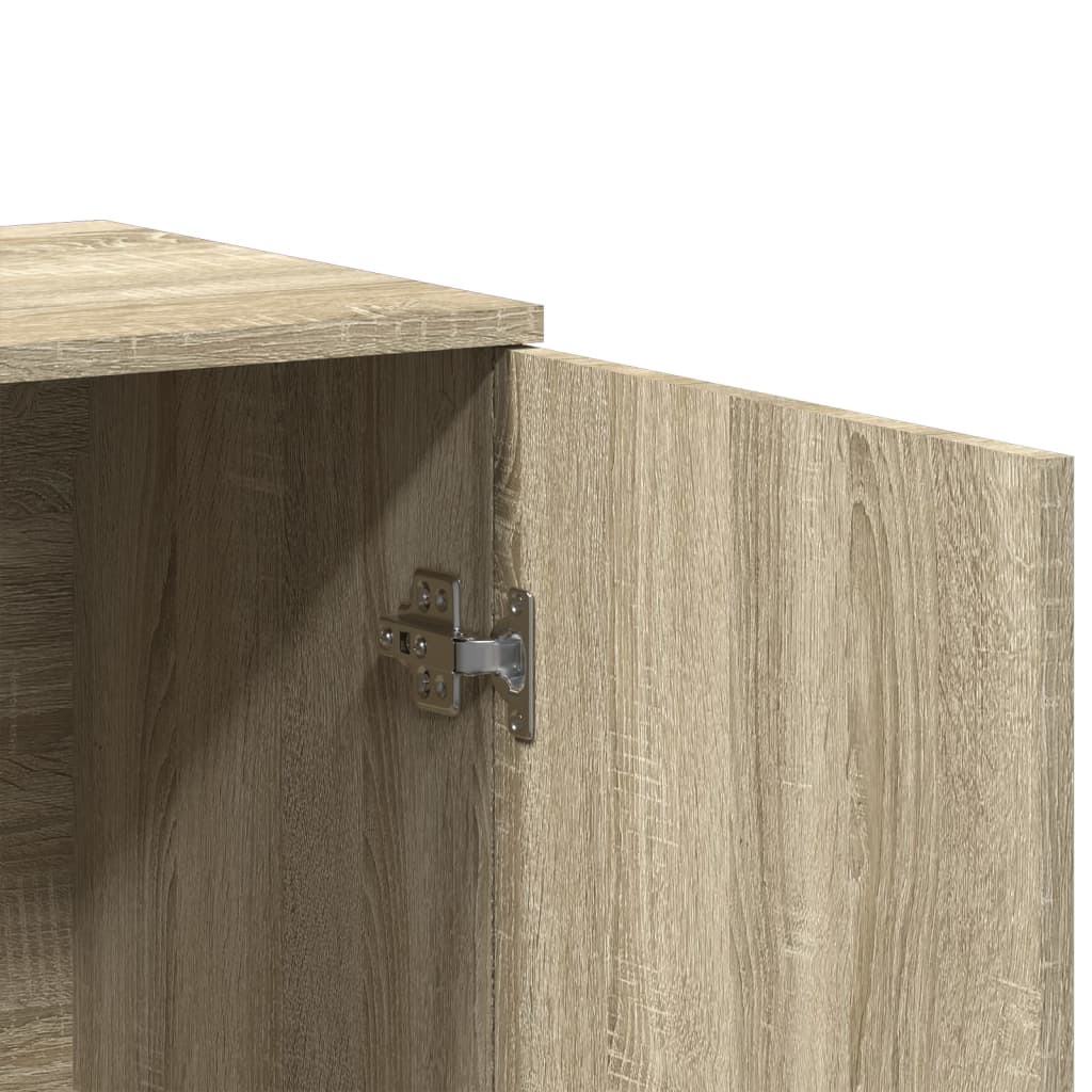 vidaXL Sideboards 2 pcs Sonoma Oak 79x38x80 cm Engineered Wood