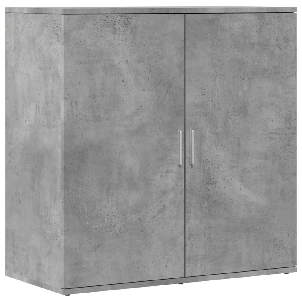 vidaXL Sideboards 2 pcs Concrete Grey 79x38x80 cm Engineered Wood