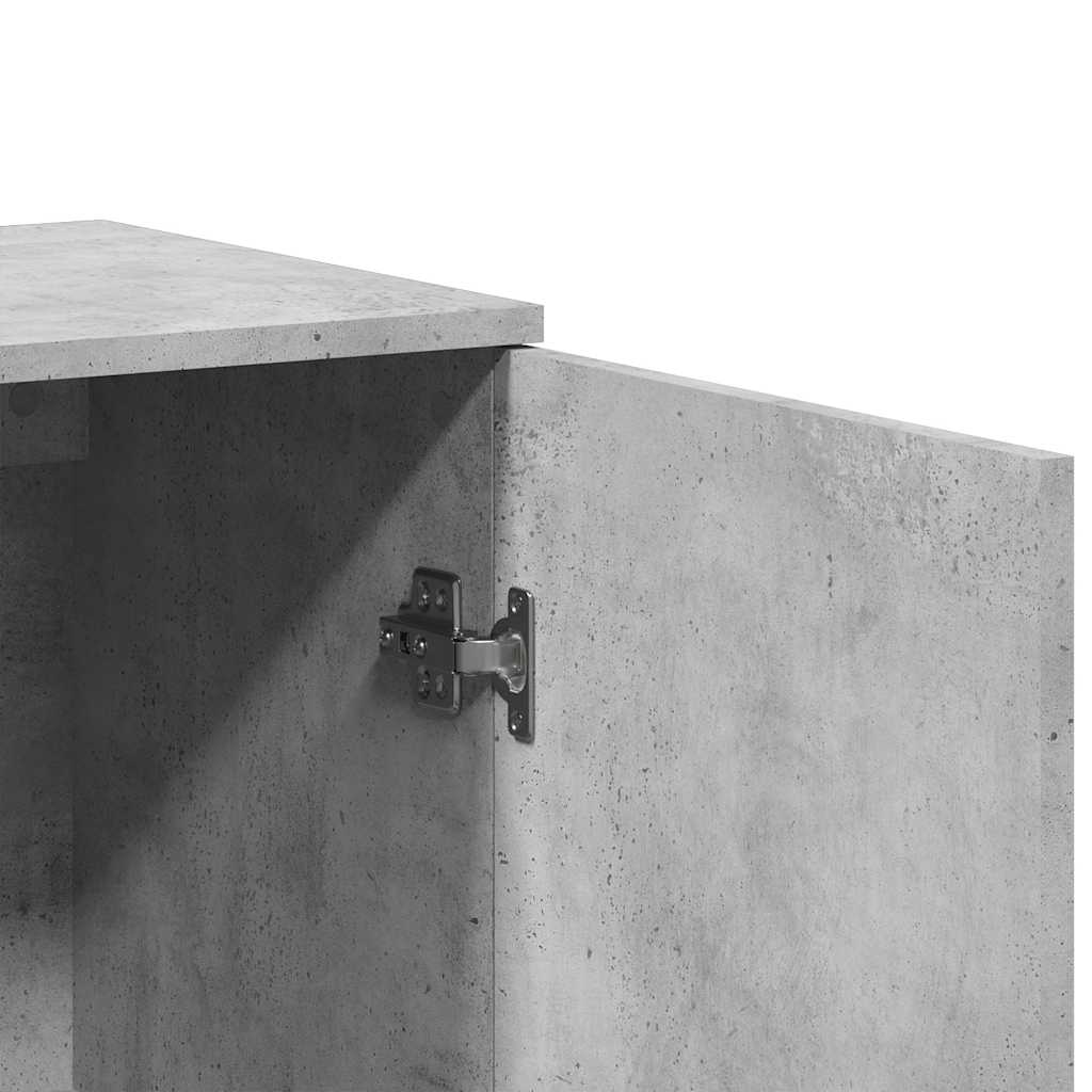 Sideboards 2 pcs Concrete Grey 79x38x80 cm Engineered Wood