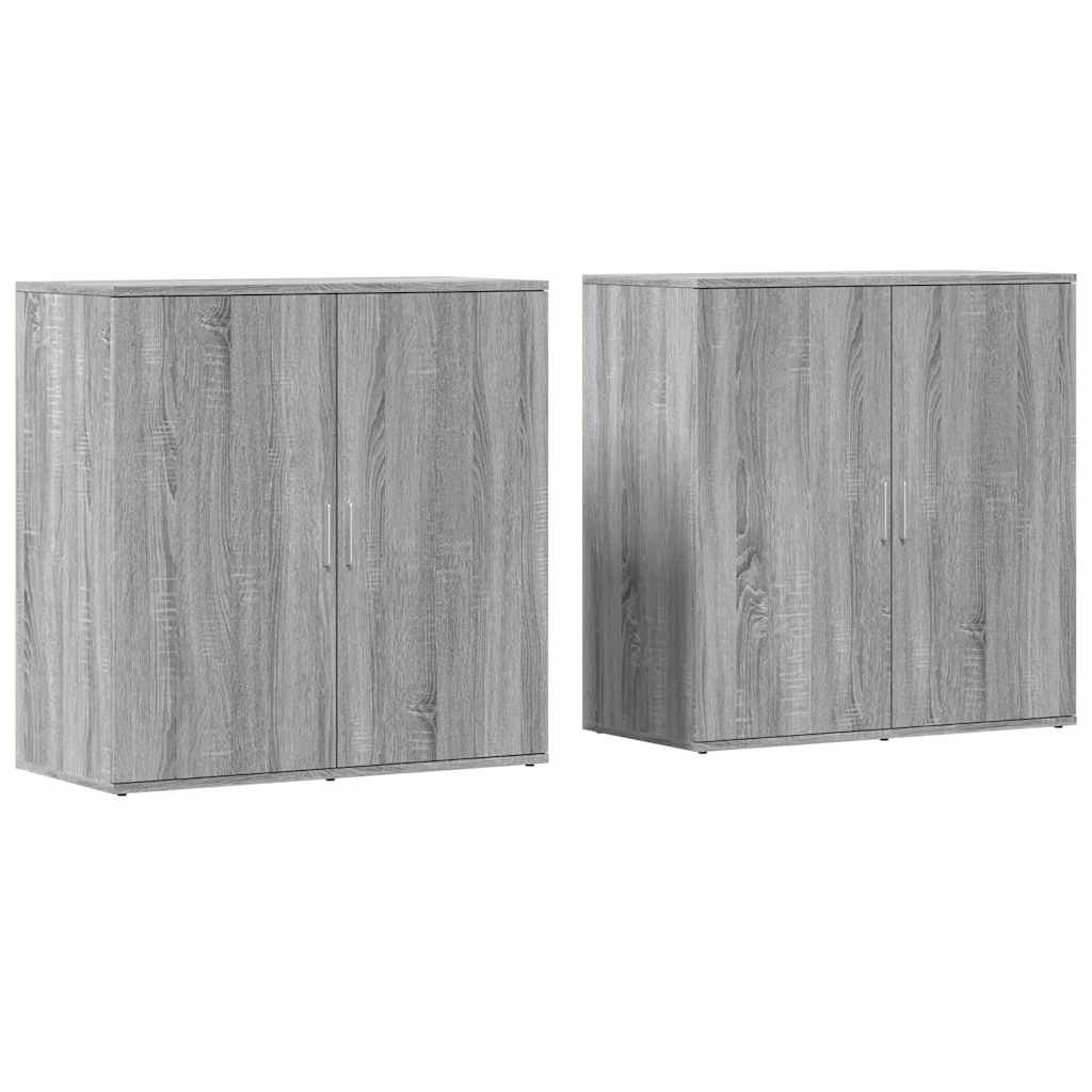 Sideboards 2 pcs Grey Sonoma 79x38x80 cm Engineered Wood