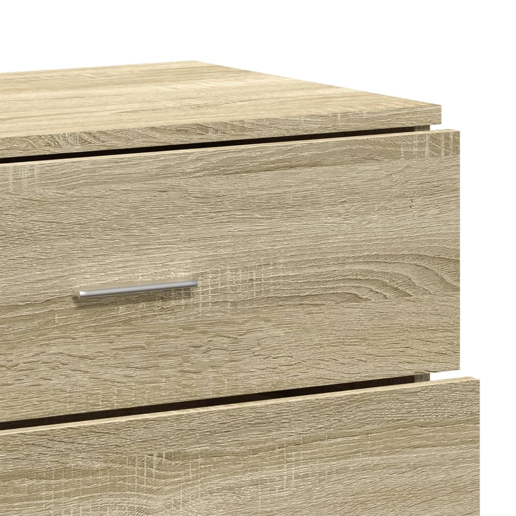 vidaXL Sideboards 3 pcs Sonoma Oak Engineered Wood