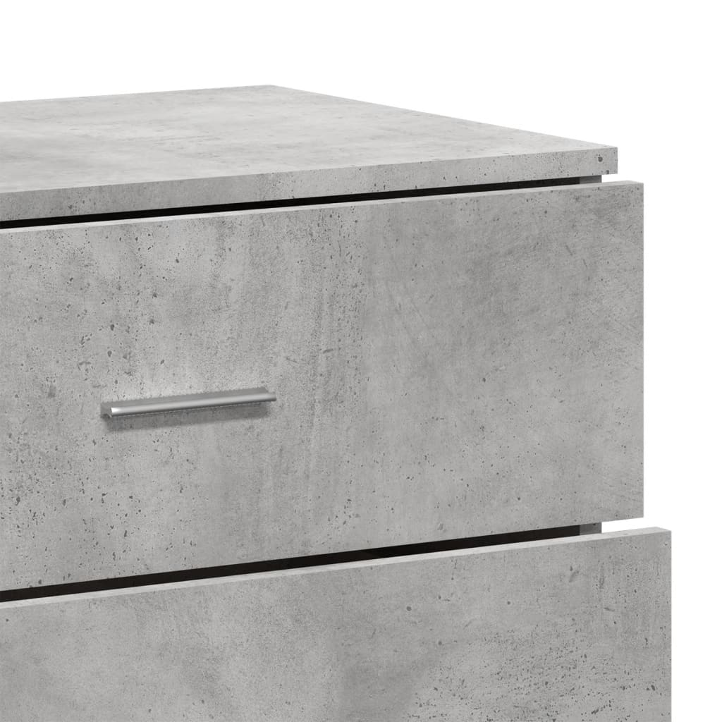 vidaXL Sideboards 3 pcs Concrete Grey Engineered Wood