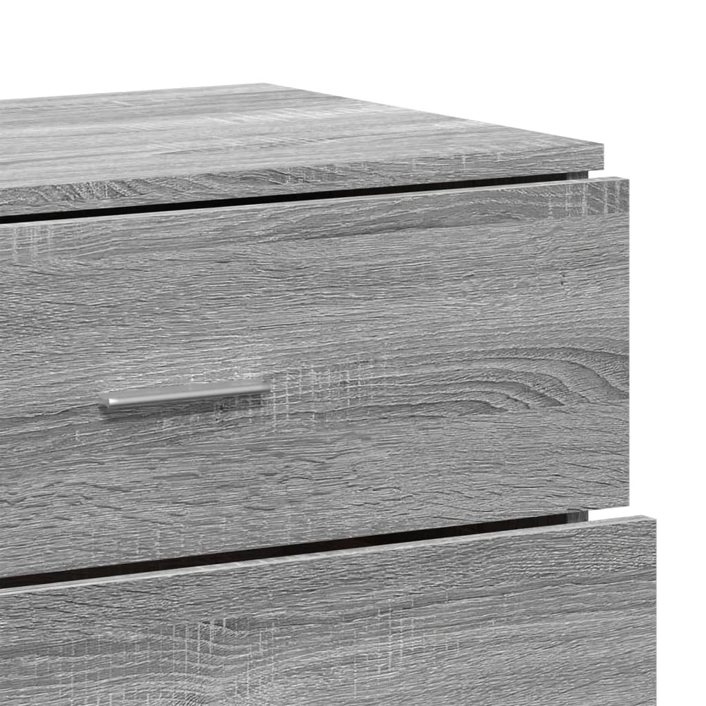 vidaXL Sideboards 3 pcs Grey Sonoma Engineered Wood