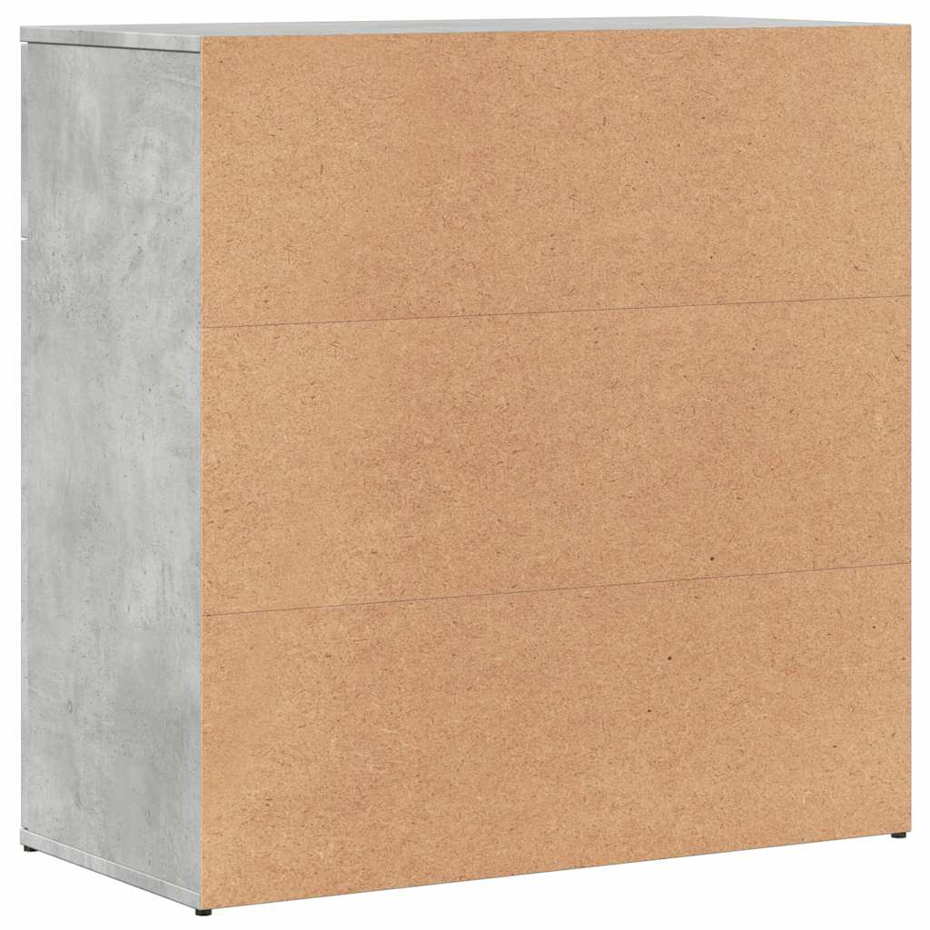Sideboards 2 pcs Concrete Grey 79x38x80 cm Engineered Wood