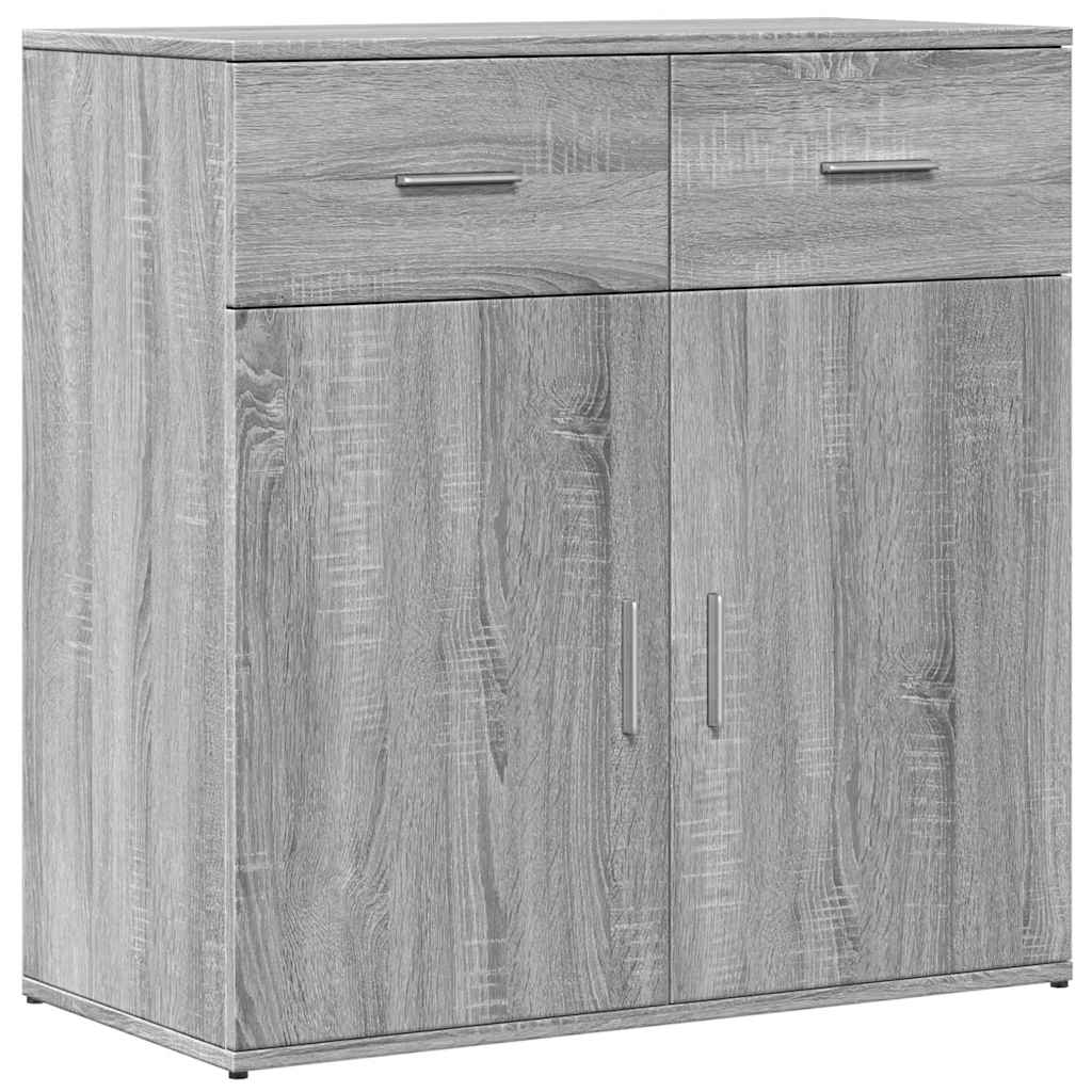 Sideboards 2 pcs Grey Sonoma 79x38x80 cm Engineered Wood