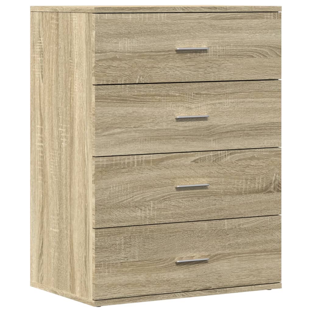 Sideboards 2 pcs Sonoma Oak 60x39x80 cm Engineered Wood