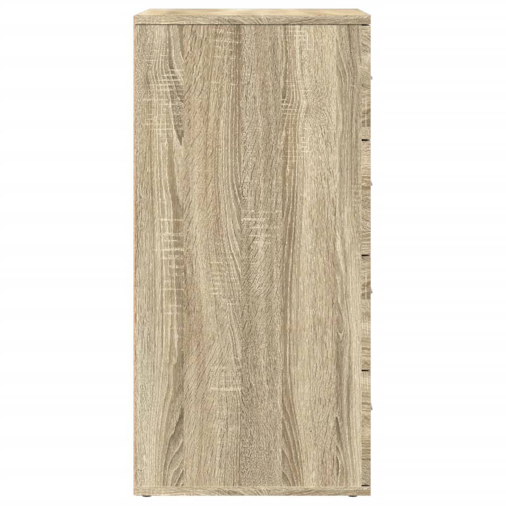 Sideboards 2 pcs Sonoma Oak 60x39x80 cm Engineered Wood
