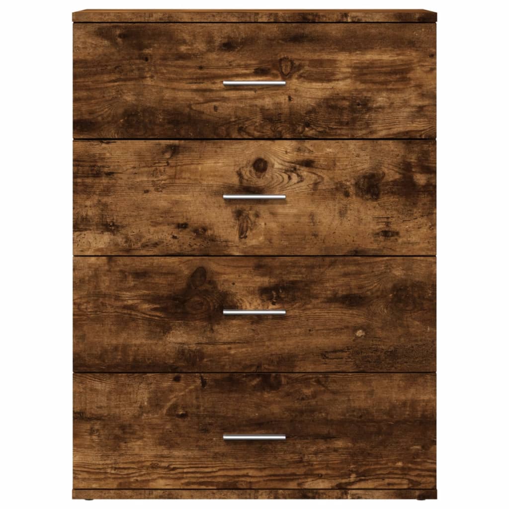 Sideboards 2 pcs Smoked Oak 60x39x80 cm Engineered Wood