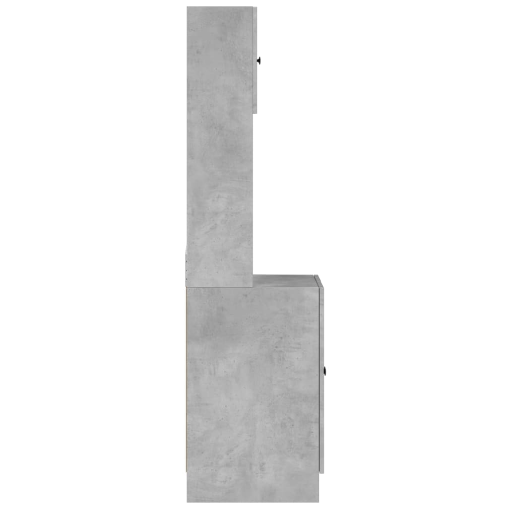 Kitchen Cabinet Concrete Grey 60x50x180 cm Engineered Wood