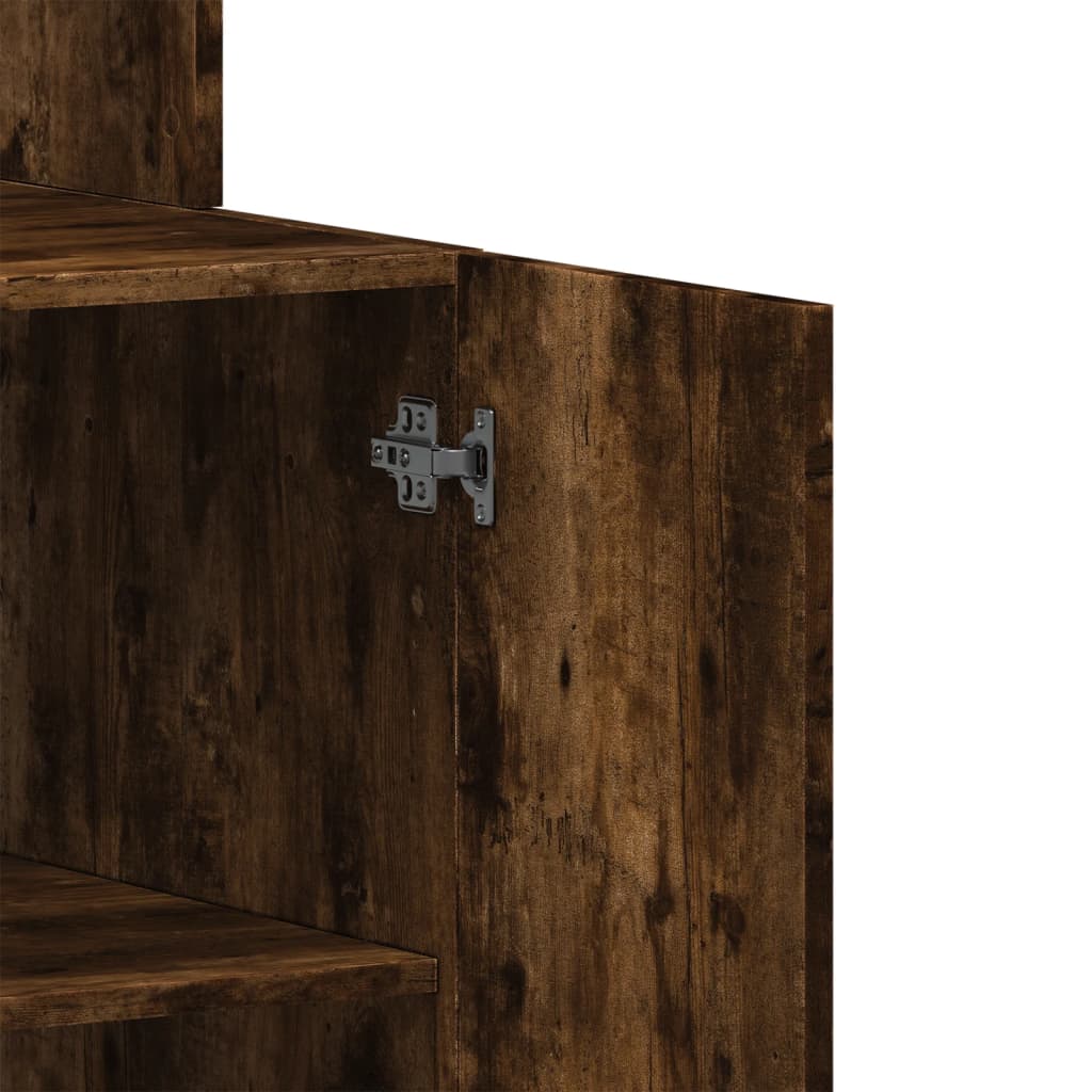 vidaXL Kitchen Cabinet Smoked Oak 60x50x180 cm Engineered Wood