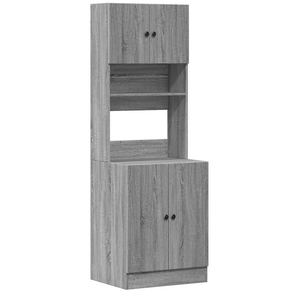 Kitchen Cabinet Grey Sonoma 60x50x180 cm Engineered Wood