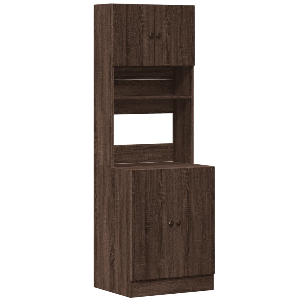 vidaXL Kitchen Cabinet Brown Oak 60x50x180 cm Engineered Wood