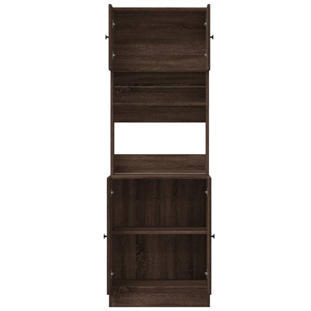 vidaXL Kitchen Cabinet Brown Oak 60x50x180 cm Engineered Wood