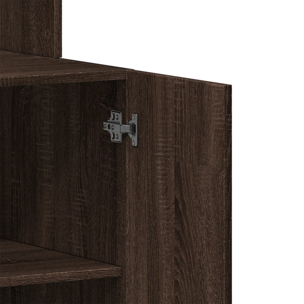 vidaXL Kitchen Cabinet Brown Oak 60x50x180 cm Engineered Wood