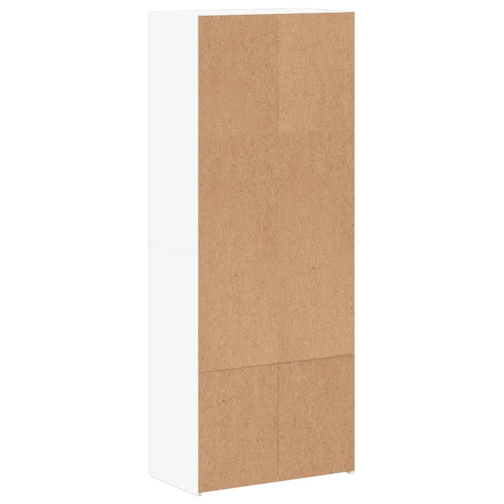 File Cabinet White 60x32x153 cm Engineered Wood