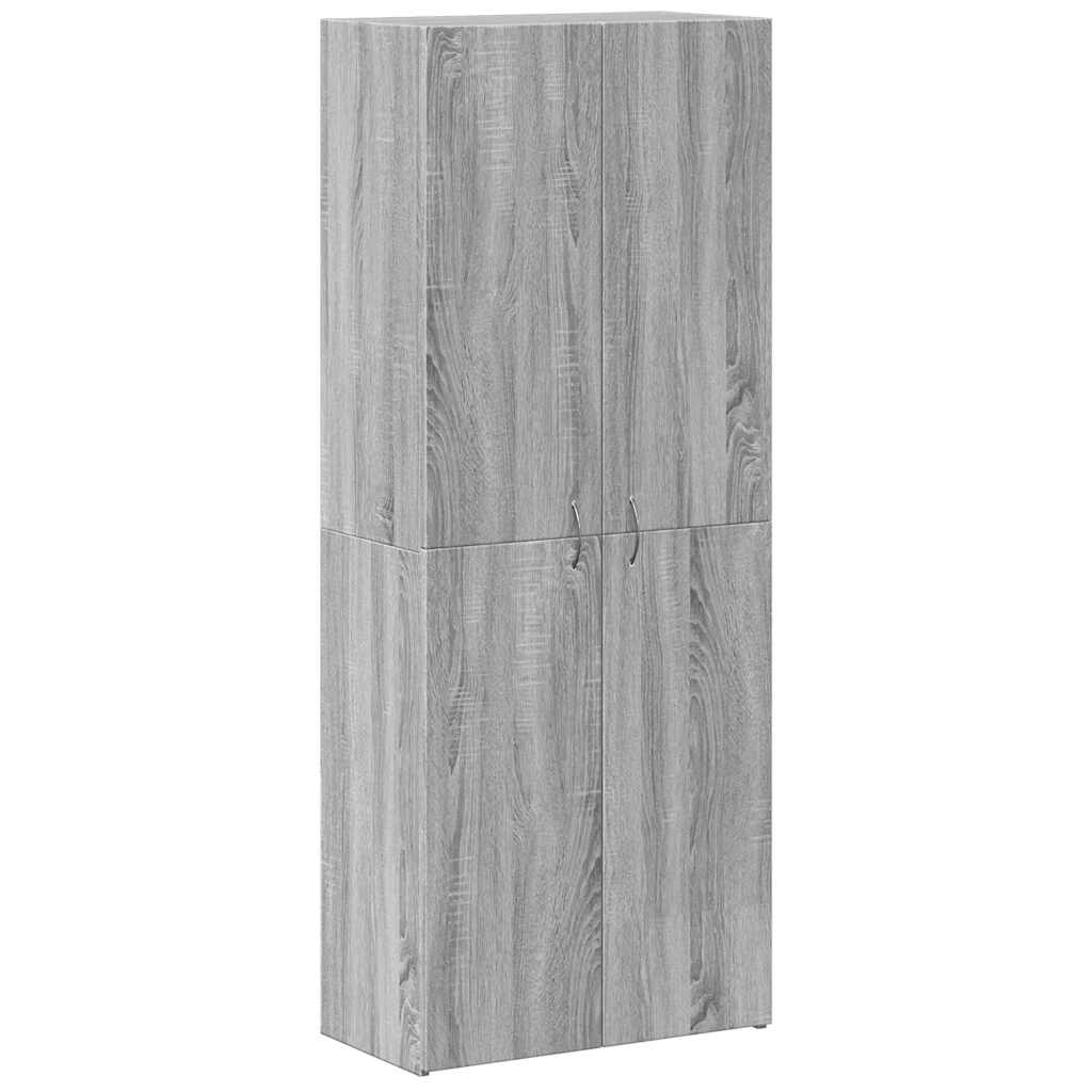 File Cabinet Grey Sonoma 60x32x153 cm Engineered Wood