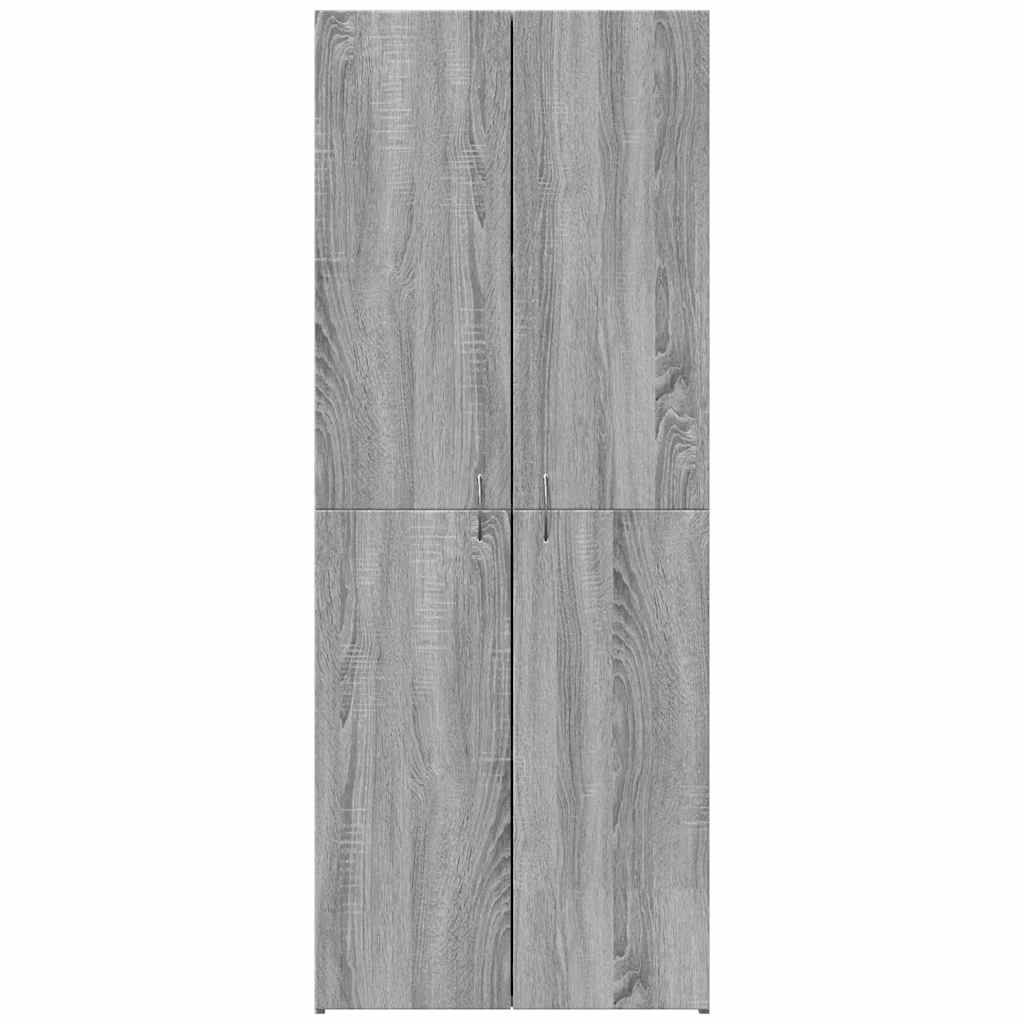 File Cabinet Grey Sonoma 60x32x153 cm Engineered Wood