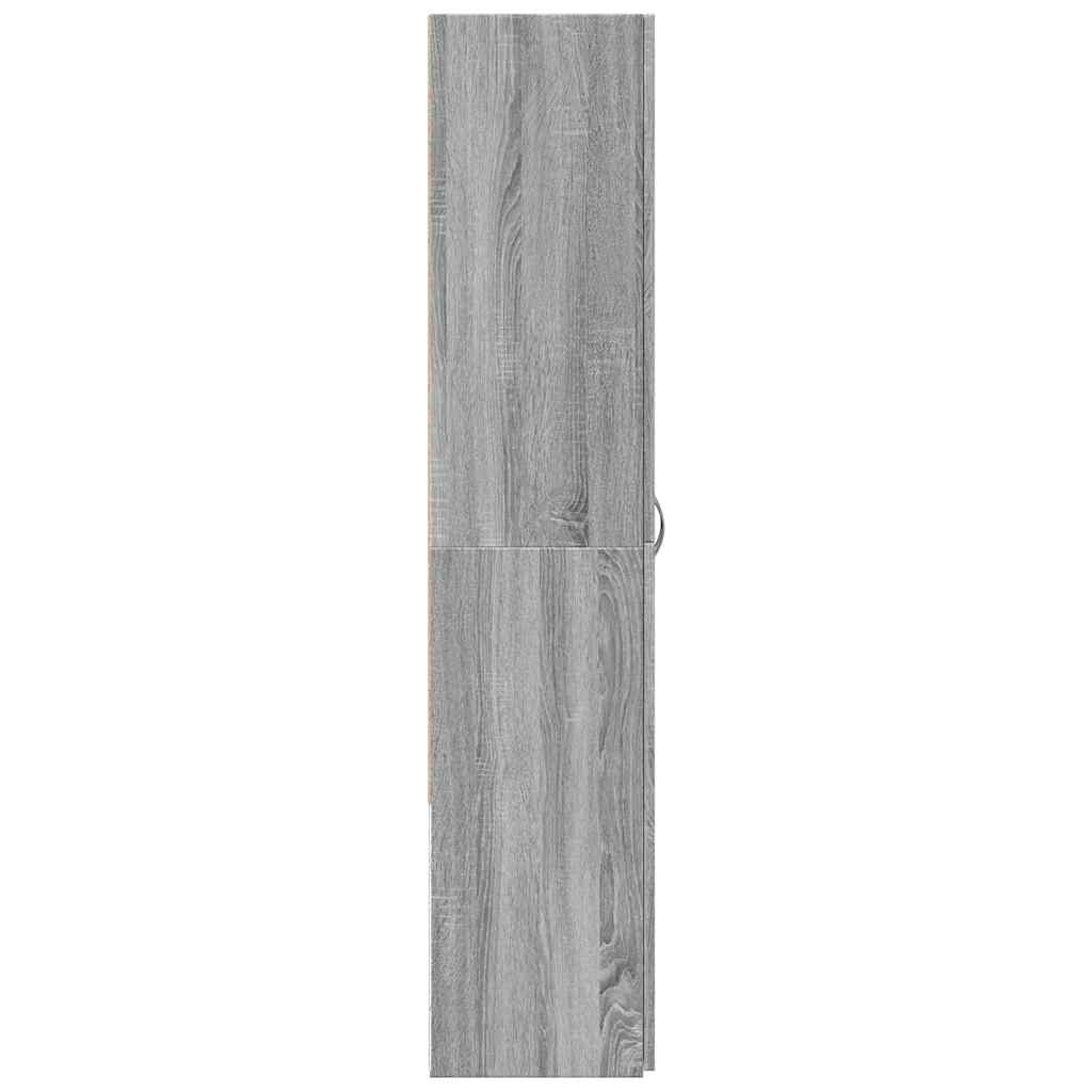 File Cabinet Grey Sonoma 60x32x153 cm Engineered Wood