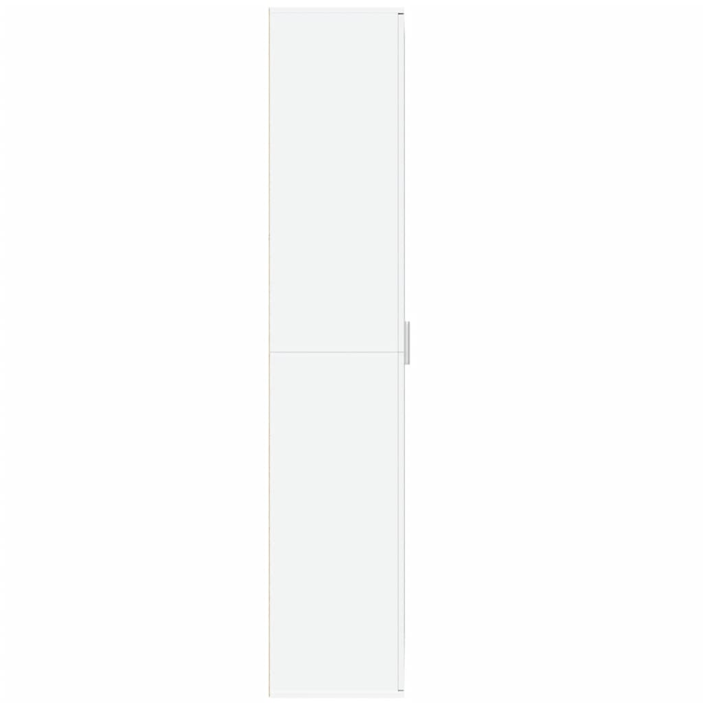 Highboard White 80x35x180 cm Engineered Wood