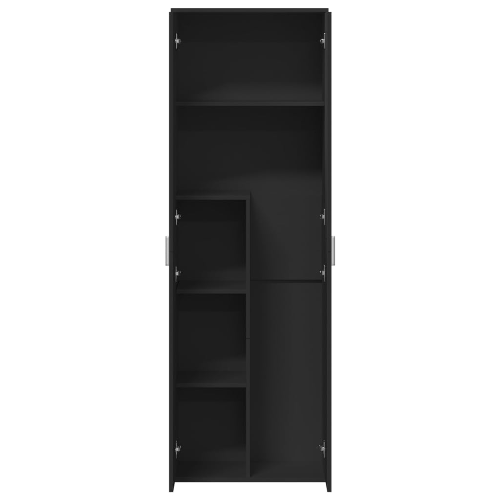 Highboard Black 60x35x180 cm Engineered Wood