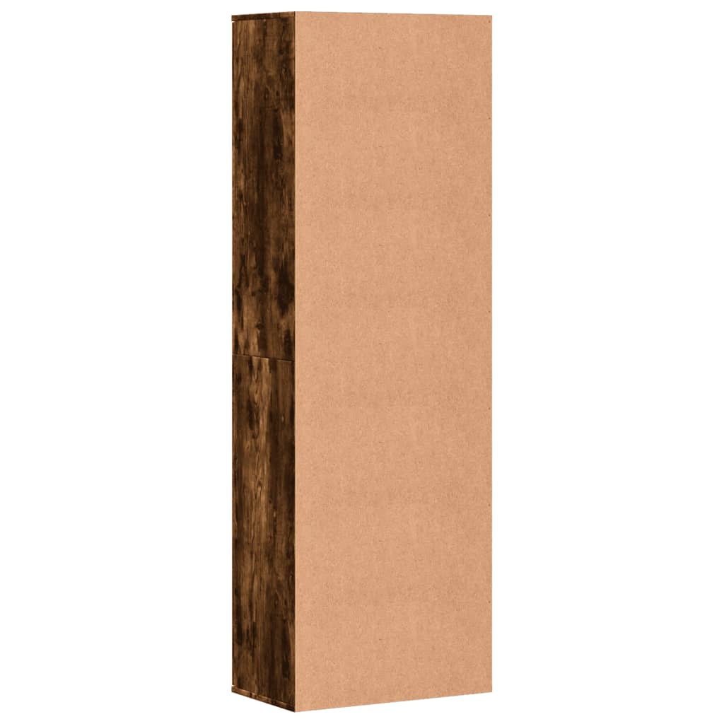 Highboard Smoked Oak 60x35x180 cm Engineered Wood